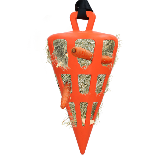 Hay Slow Feeder Fun & Flex Carrot Oranje